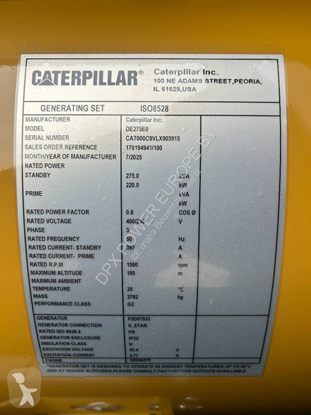 Stavebný stroj Caterpillar DE275E0 - C9 - 275...