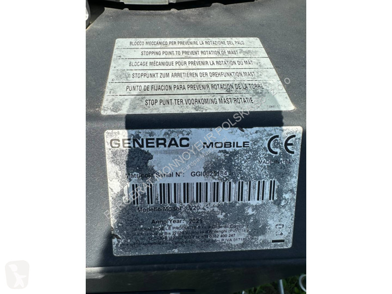 Будівельне обладнання Generac V20
