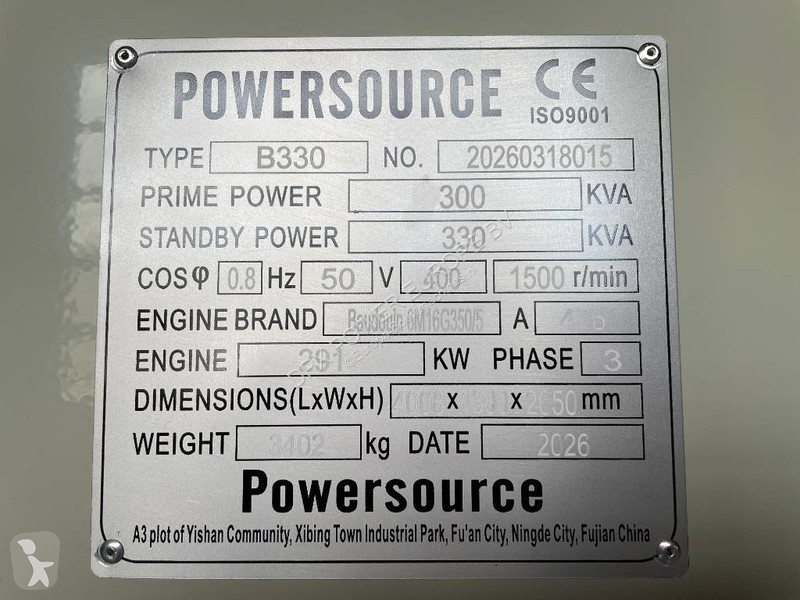 Utilaje de santier  6M16G350/5 - 330 kVA...