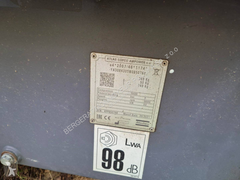 Sprzęt budowlany Atlas Copco XAS88