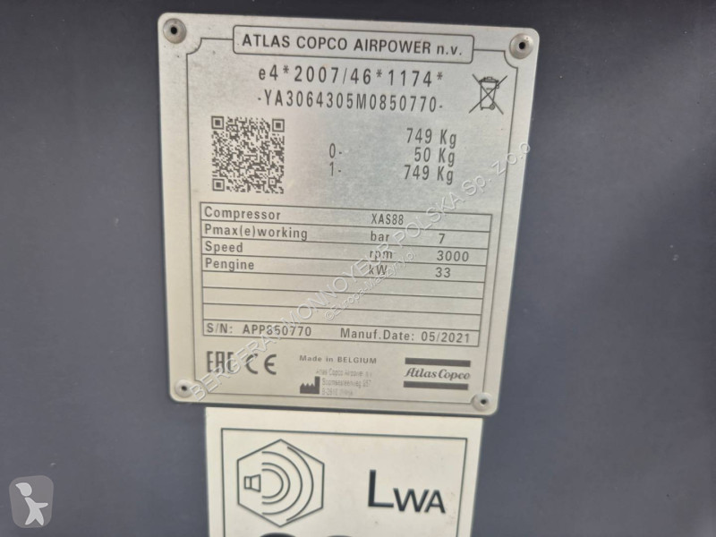 Sprzęt budowlany Atlas Copco XAS88