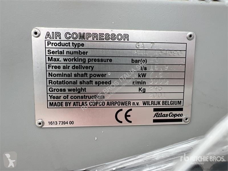 Vägbyggmaterial Atlas GA7 Air Compressor