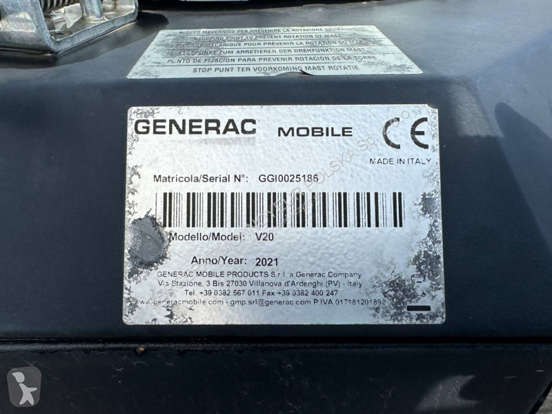 Vägbyggmaterial Generac V20
