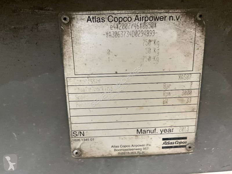 Matériel de chantier Atlas XAS 87