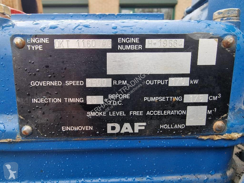 Materiaal voor de bouw DAF 1160 Generator MX...