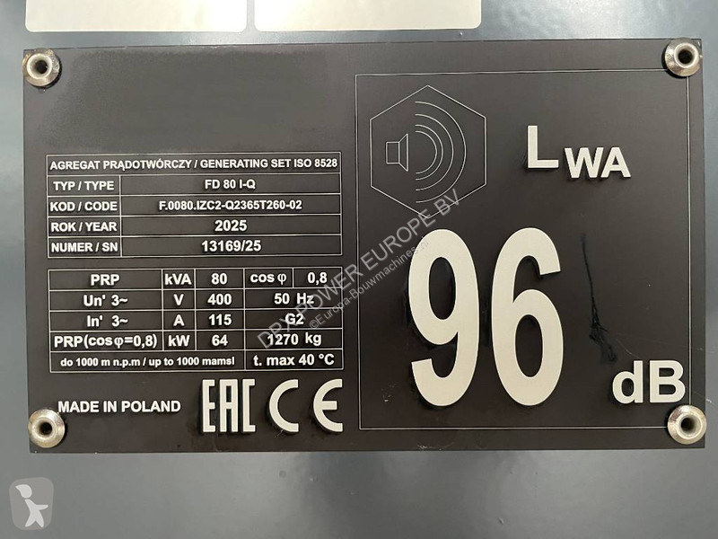 Entreprenørmaskiner Iveco NEF45SM2 - 88 kVA...