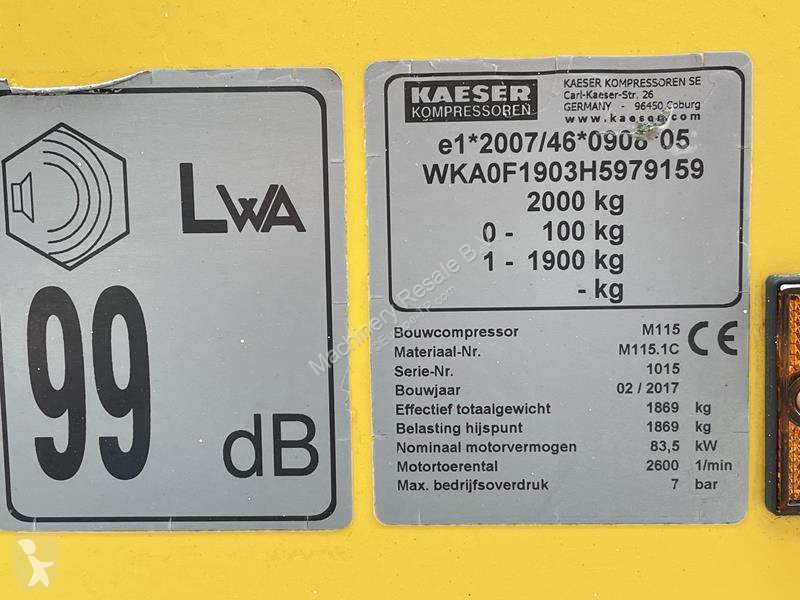 Entreprenørmaskiner Kaeser M 115 - N