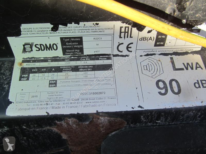 Entreprenørmaskiner SDMO  R22