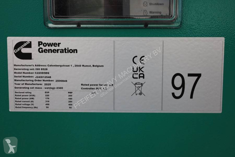 Materiaal voor de bouw Cummins C220D5EQ...