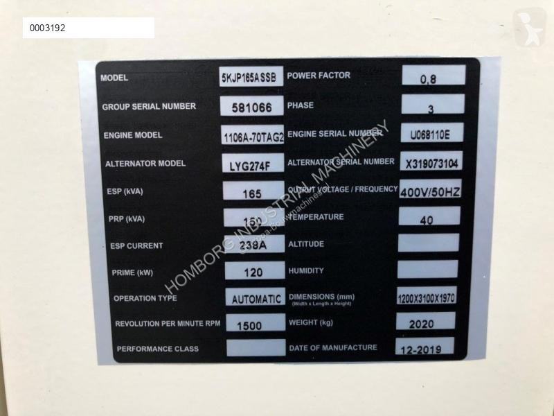 Materiaal voor de bouw Perkins 165 kVA...