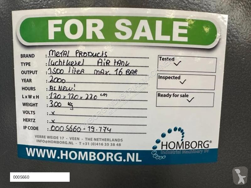 Vägbyggmaterial  Metal Products Luchtketel 1500...