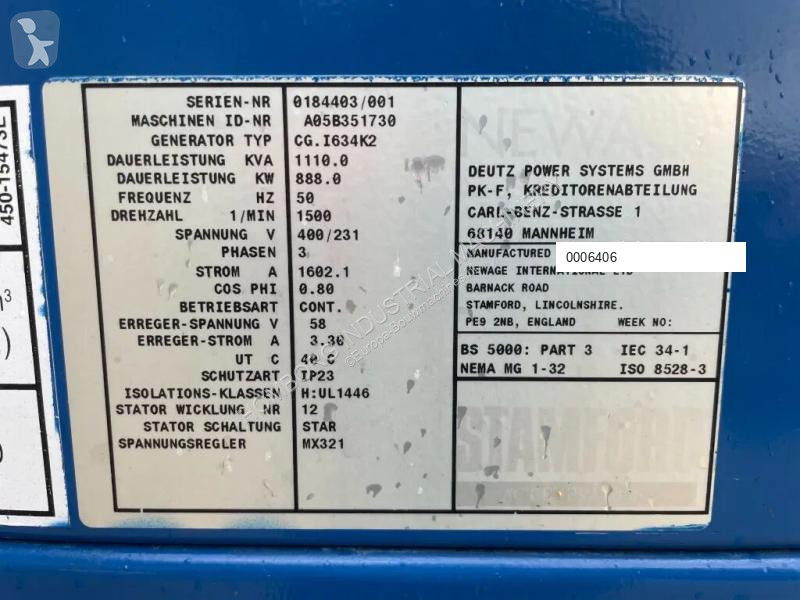 Materiaal voor de bouw Deutz TBG 616 V16K...