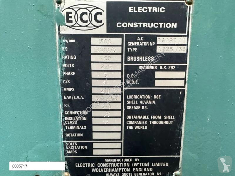 Vägbyggmaterial MAN 6DAT 80 kVA generatorset ex...
