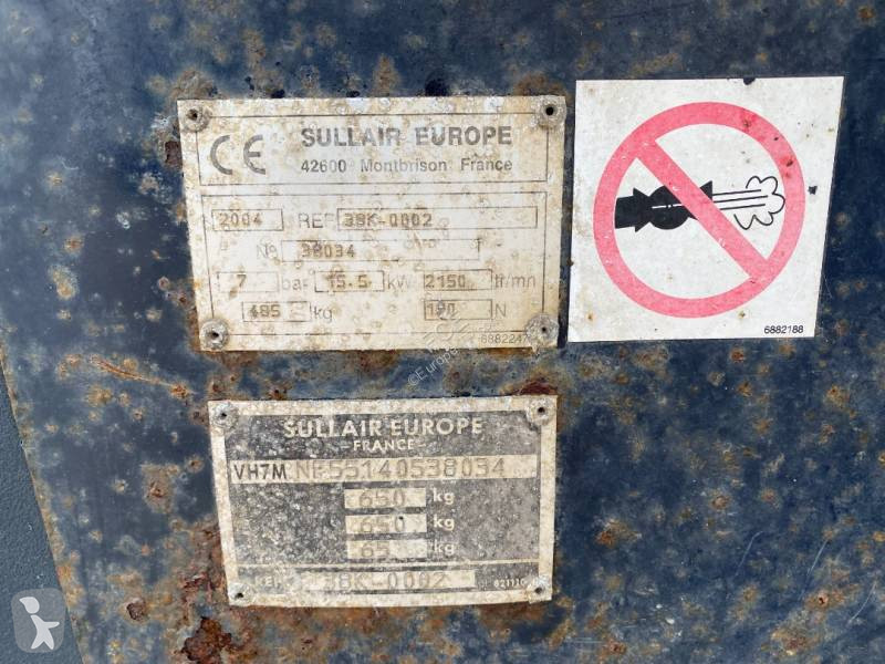 Material de obra Sullair SULLAIR 38K-0002 Avec...