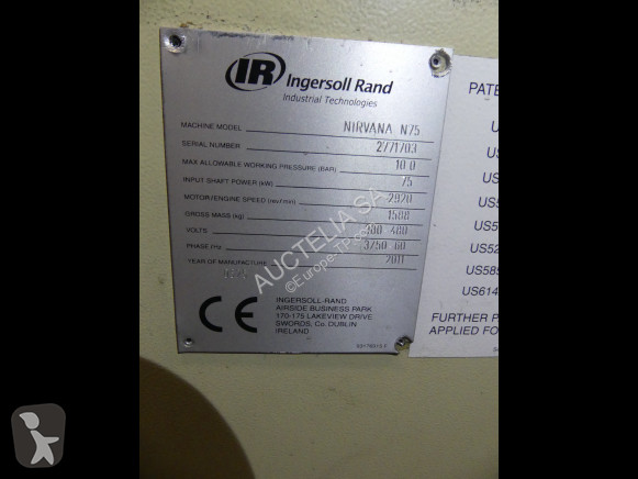 Materiaal voor de bouw Ingersoll rand Nirvana N75