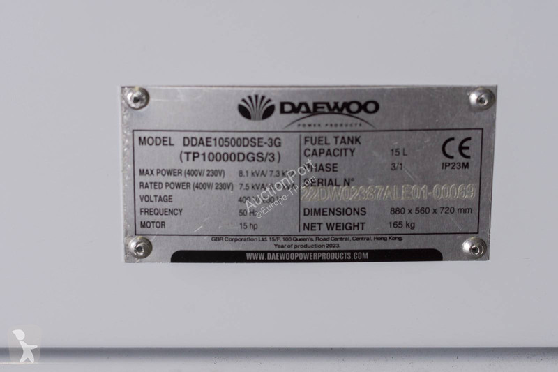 Materiaal voor de bouw Daewoo DDAE10500DSE-3G