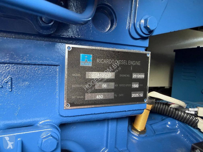 Stavebný stroj Ricardo 50kva (40KW) silent...