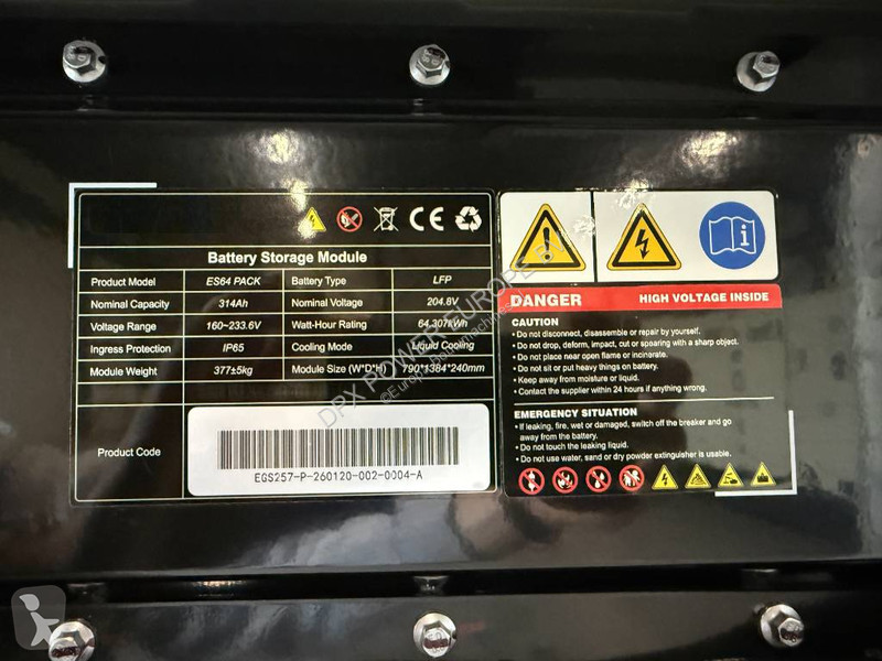 Stavebný stroj  - Battery BESS EGS -...