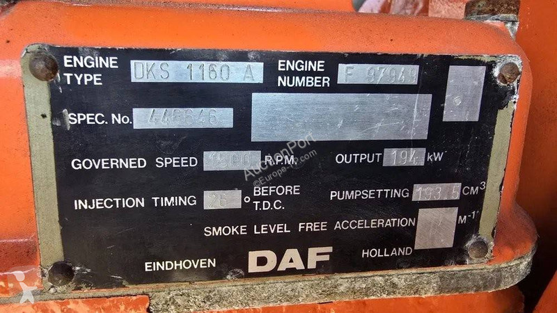 Entreprenørmaskiner DAF DKS 1160 A