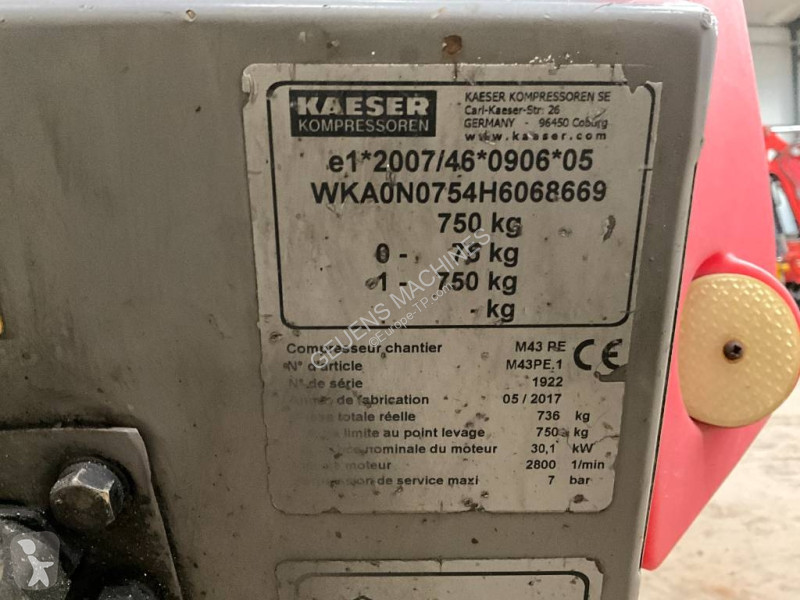 Matériel de chantier Kaeser M 43 PE