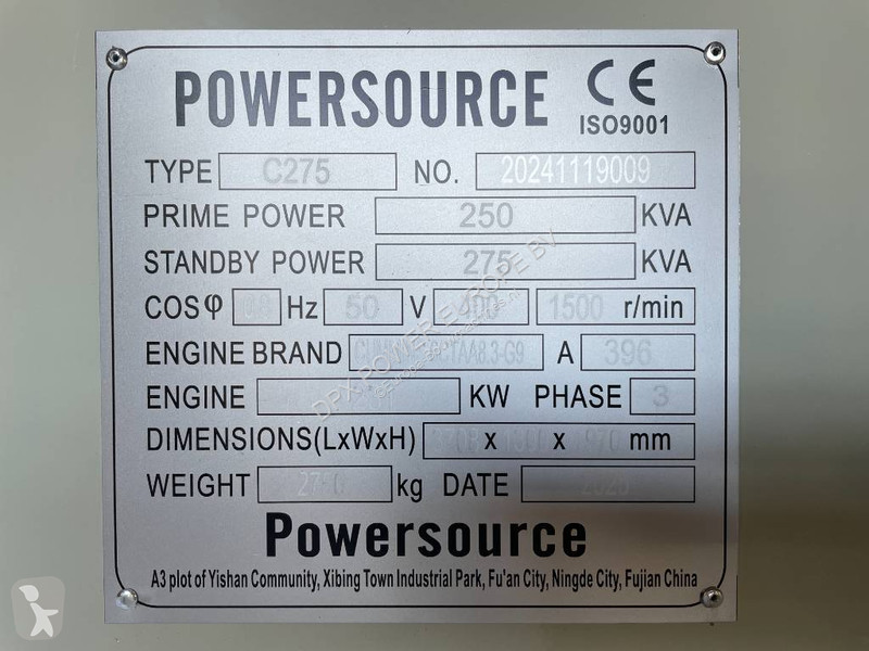 Materiaal voor de bouw Cummins 6CTAA8.3-G9 -...