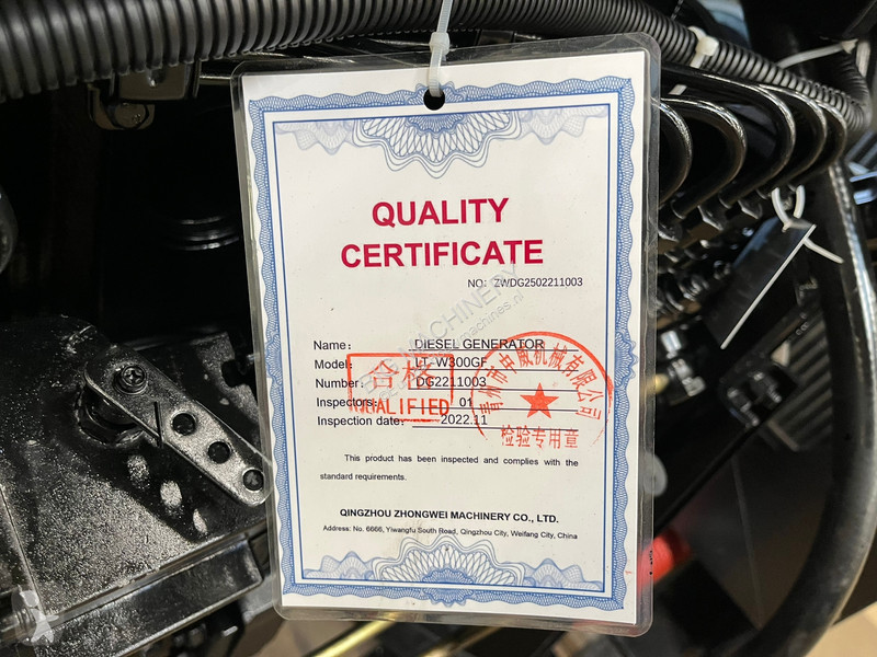 Materiaal voor de bouw  375 KVA open generator...