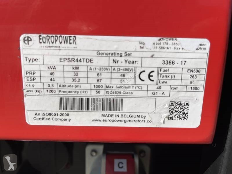 Materiaal voor de bouw Europower EPSR 44 TDE