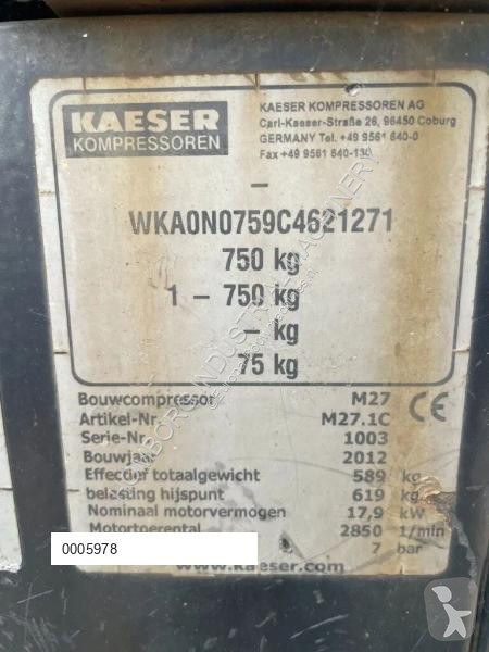 Materiaal voor de bouw Kaeser M27 Kubota 2,7 m3...