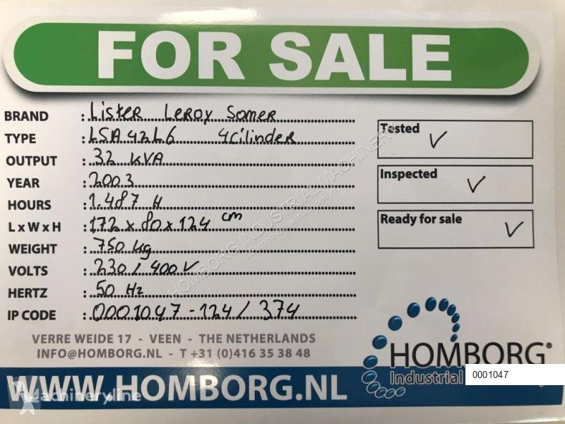 Materiaal voor de bouw Lister Leroy Somer 32...