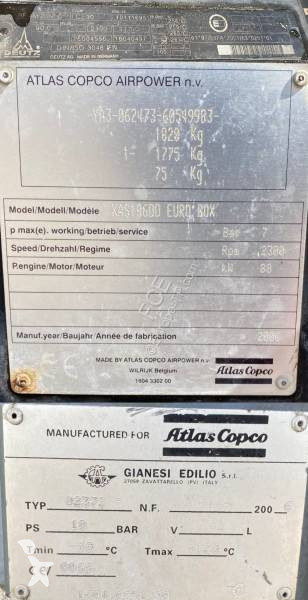 Utilaje de santier Atlas Copco XAS186DD...