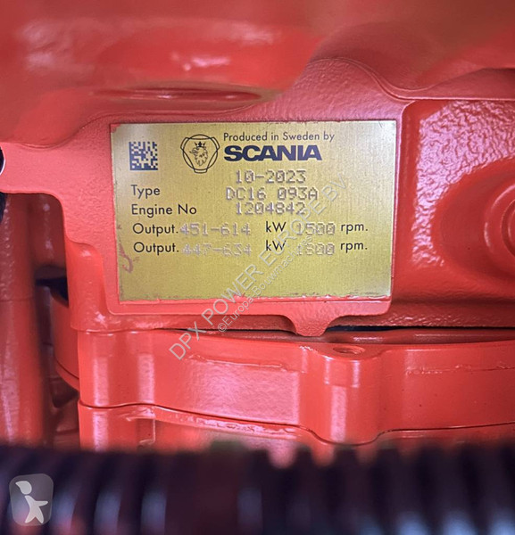 Materiaal voor de bouw Scania DC16 - 715 kVA...