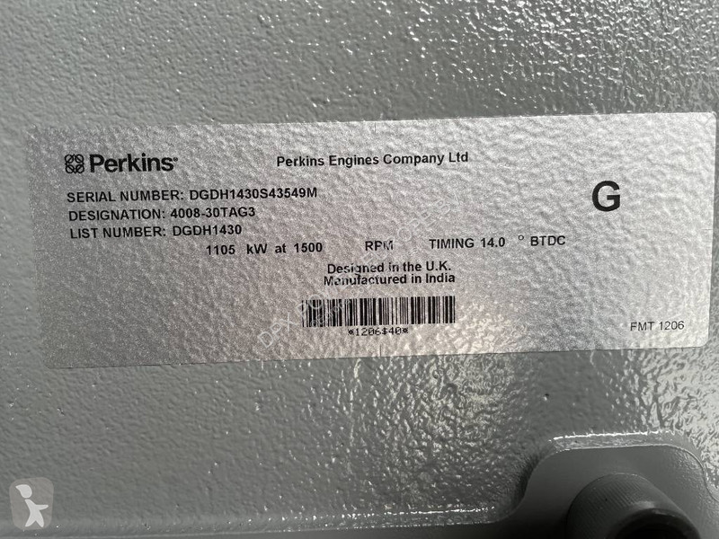 Строительное оборудование Perkins 4008TAG3 -...