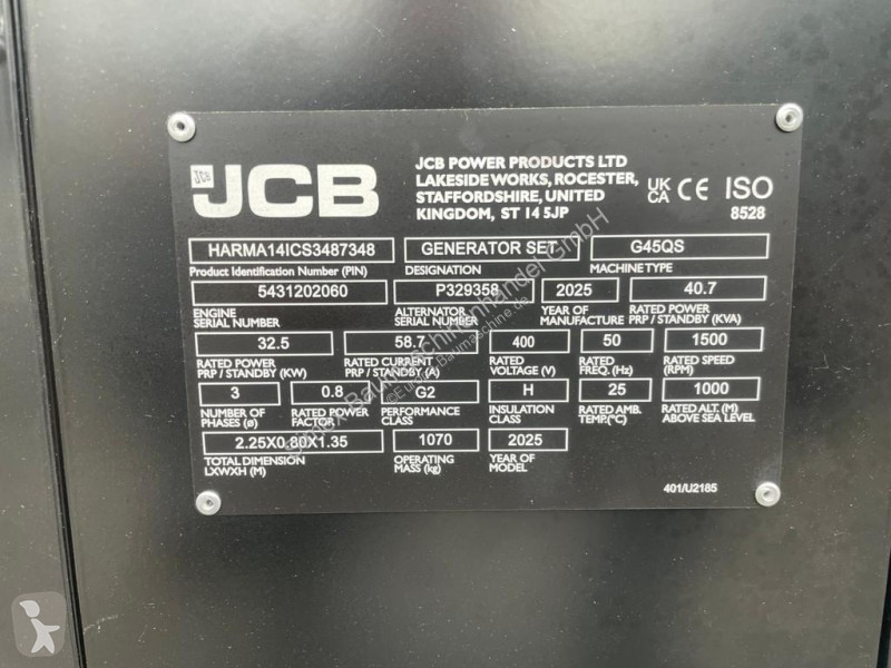 Stavební vybavení JCB G45QS
