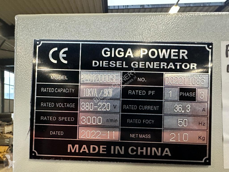 Materiaal voor de bouw  PLD12000SE 10 kVA...