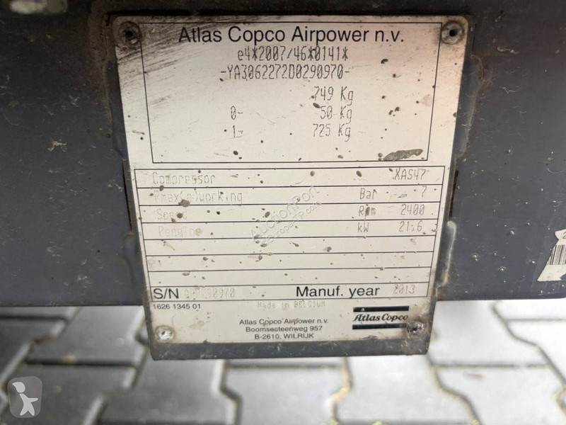 Matériel de chantier Atlas Copco XAS47