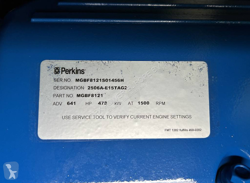 Material de obra FG Wilson P550-3 - 550 kVA...
