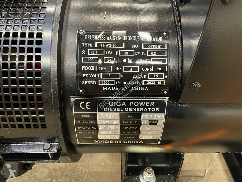 Materiaal voor de bouw  37.5 KVA Open set -...