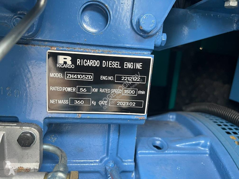 Entreprenørmaskiner Ricardo 50KVA 40KW SILENT...