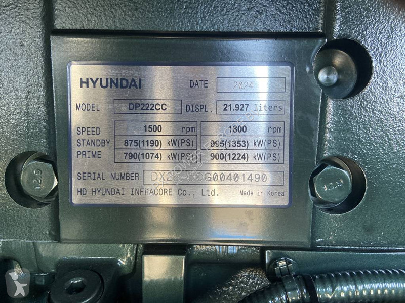 Stavební vybavení Doosan DP222CC - 1000 kVA...