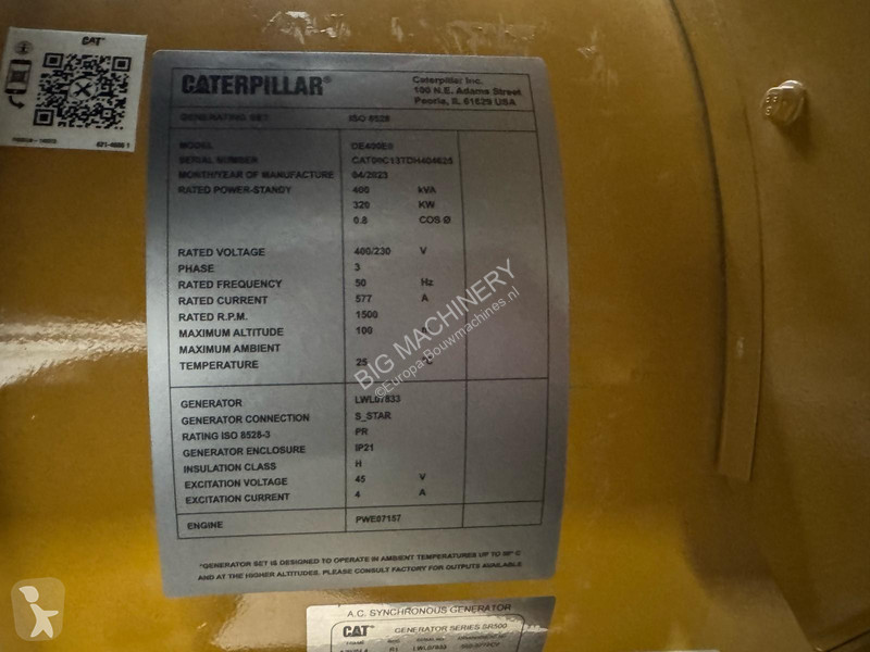 Materiaal voor de bouw Caterpillar DE400E0 -...