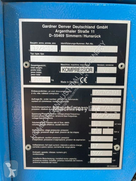 Materiaal voor de bouw Compair L07 - 7,5A...