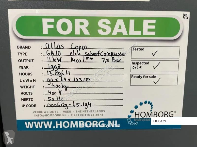 Entreprenørmaskiner Atlas GA10 - 11 kW...