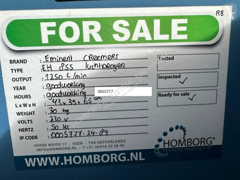 Materiaal voor de bouw Creemers Compressors...