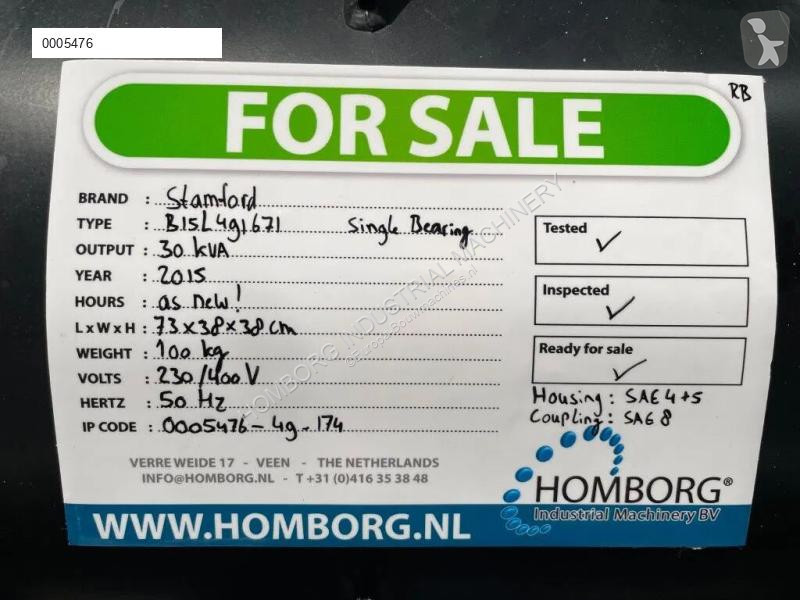 Entreprenørmaskiner Stamford 30 kVA...