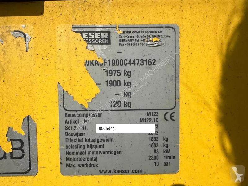 Material de obra Kaeser M122 Deutz 11.1 m3 /...