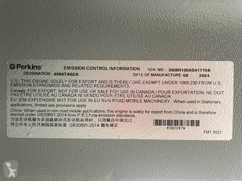 Строительное оборудование Perkins 4008TAG2A -...