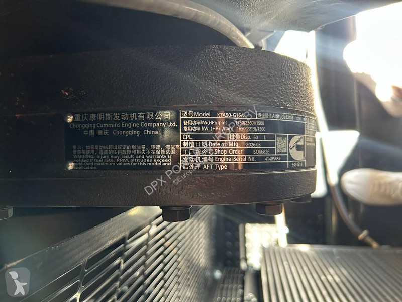 Stavebný stroj Cummins KTA50-G16A - 2.000 kVA...