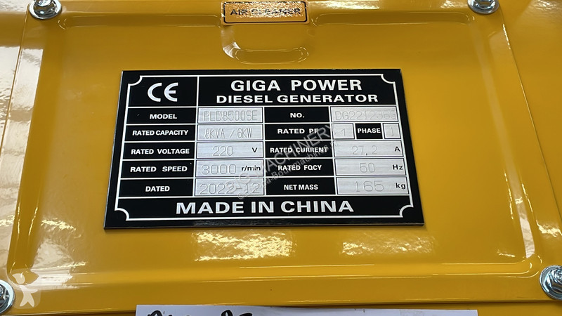 Stavebný stroj  PLD8500SE 8 kVA silent generator