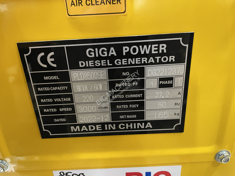 Stavebný stroj  PLD8500SE 8 kVA silent generator