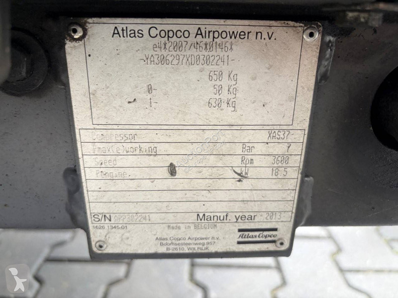 Matériel de chantier Atlas Copco XAS37